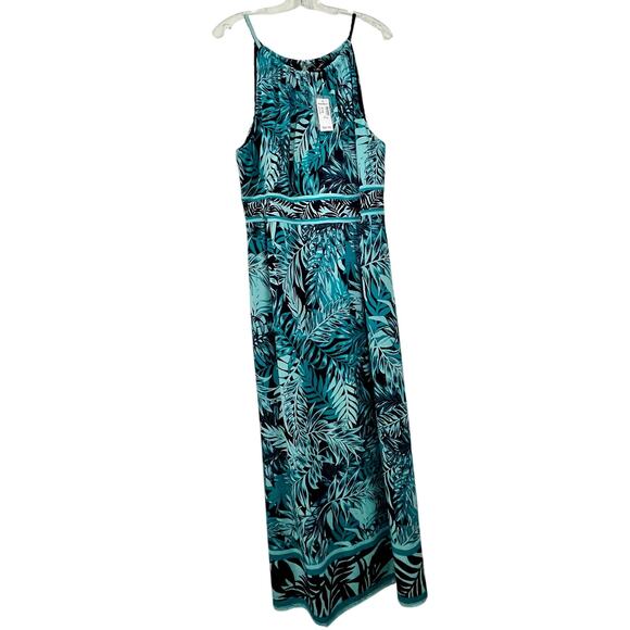 New dressbarn Roz and Ali Halter Long Maxi Dress 18 W Stretch Summer Easter - Picture 6 of 7
